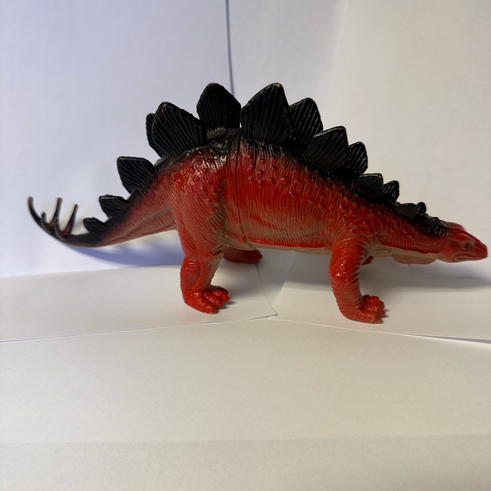 Jaru Red + Black Stegosaurus Dinosaur